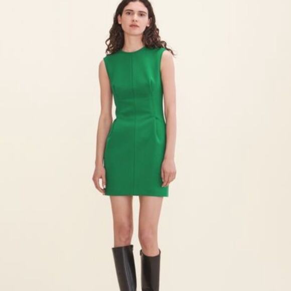 Maje Rodezio crepe structured sheath dress - Picture 1 of 12